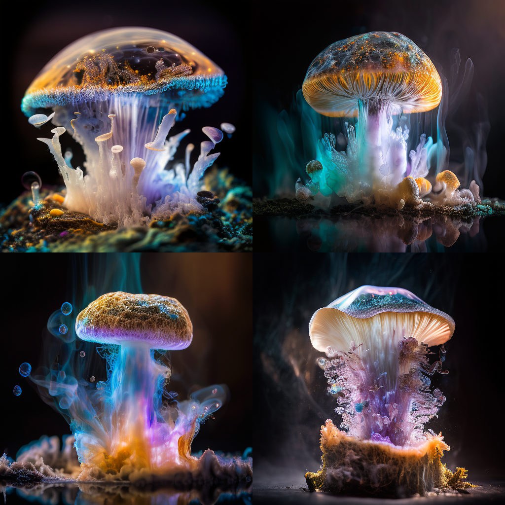 Mushroom - set of 4